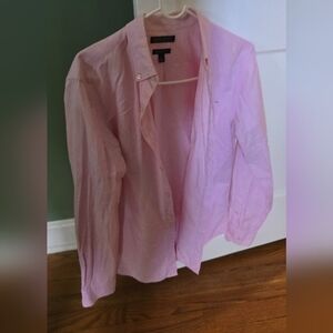 Pink S Banana Republic Dress Down Button Down